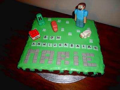 Minecraft birthday cake - Cake by Aurélie's Cakes