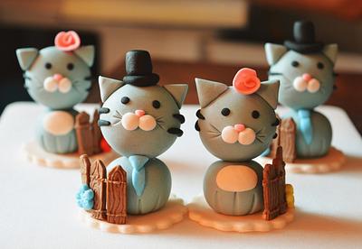 Kitties topper - Cake by DanielaCostan