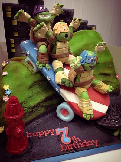 Ninja Turtle Cake. - Cake by CAKEMODA
