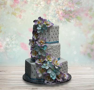 Teal and Purple - Cake by MsTreatz