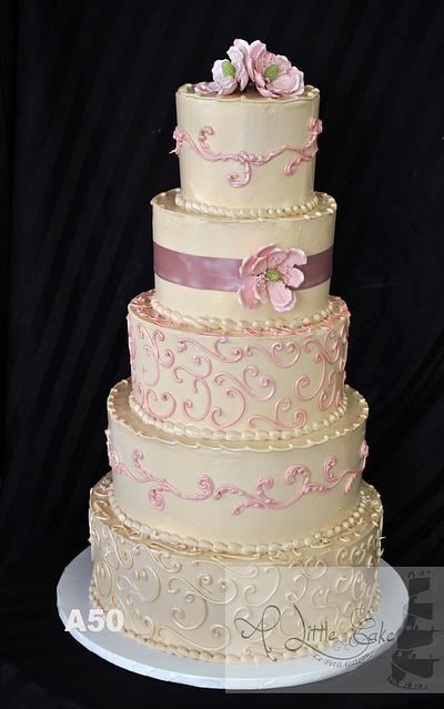 Buttercream Wedding Cakes - Cake by Leo Sciancalepore