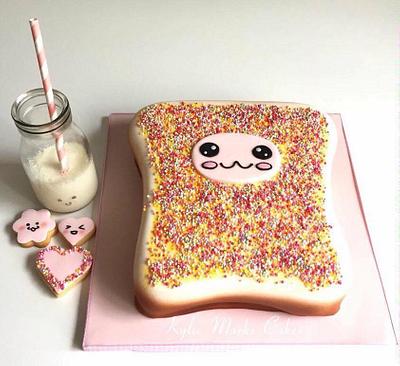Kawaii Fairy Bread Cake - Cake by Kylie Marks