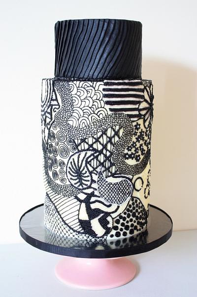 Doodles - Cake by Queen of Hearts Couture Cakes