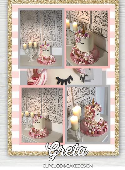 Unicorno 🦄 Greta 2 anni  - Cake by CupClod Cake Design