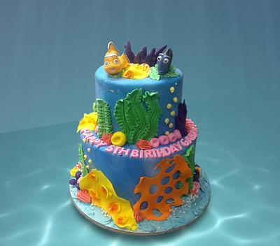 Nemo and Dori Cake - Cake by MsTreatz