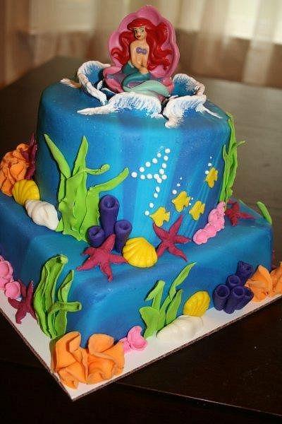 Little Mermaid 4th Birthday - Cake by 3DSweets