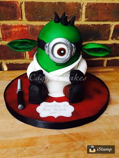 Yoda minion - Cake by Caggy