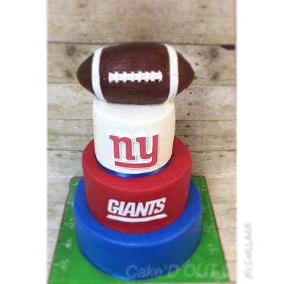 NY Giants wedding cake-yup wedding !  - Cake by Jaclyn Dinko