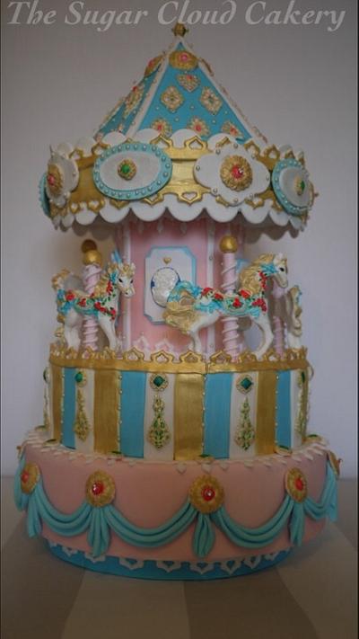 Fairground carousel cake  - Cake by The sugar cloud cakery