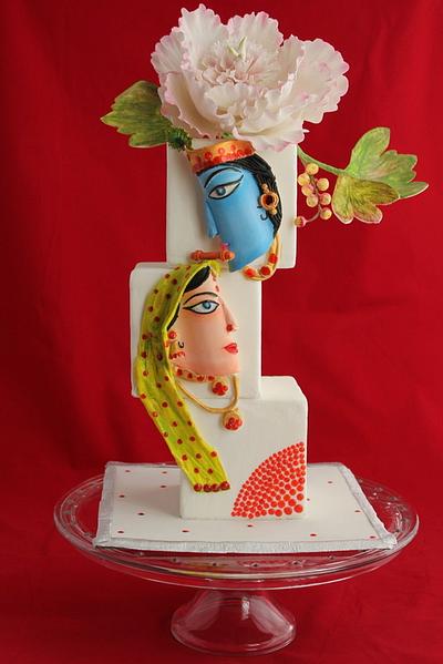 Radha krishna - A Divine love story !! - Cake by  Veena Aravind