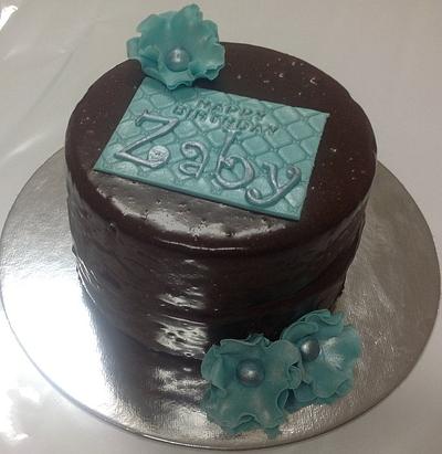 Chocolate Ganache Birthday Cake - Cake by MariaStubbs
