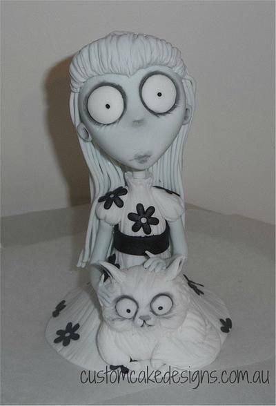 Weird Girl and Mr Whiskers - Cake by Custom Cake Designs