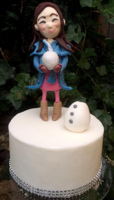 Peggy Builds A Snowman - Cake by TheLittleIrisCakery
