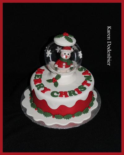 Christmas in a ball! - Cake by Karen Dodenbier