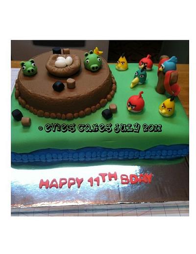 Angry Birds Cake - Cake by BlueFairyConfections
