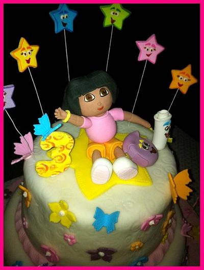 Dora Fondant Cake - Cake by xanthe