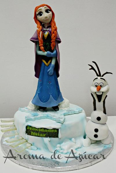 Frozen Anna and Olaf - Cake by Aroma de Azúcar