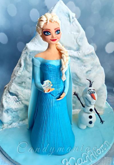 Elsa and Olaf - Cake by Mania M. - CandymaniaC