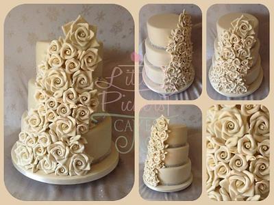Ivory cascade  - Cake by little pickers cakes