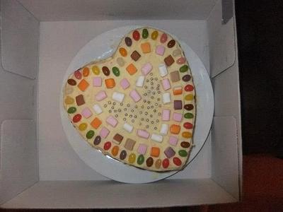 Sweets Heart Cake - Cake by FreyyCakes