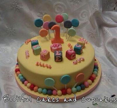 1st birthday lollipop - Cake by bootifulcakes