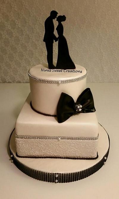 Silhouette Wedding Cake - Cake by Maria