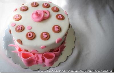 Baby Shower Cake - Cake by Jennifer's Edible Creations