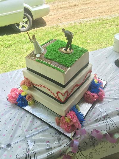 BASEBALL WEDDING CAKE - Cake by Edible Sugar Art