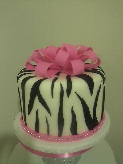 Zebra print - Cake by Karen Seeley