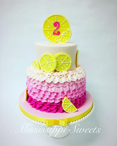 Pink lemons - Cake by Mississippi Sweets