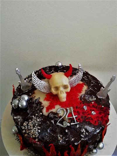 Chocolate cake for metalist - Cake by babkaKatka
