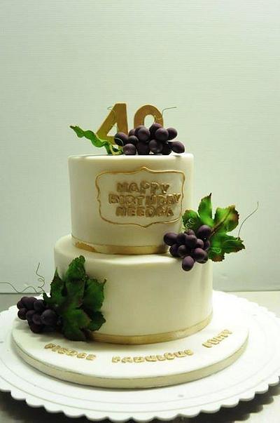 40th Birthday Cake - Cake by Saranya Thineshkanth