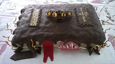 Harry Potter Monster Book of Monsters birthday cake - Cake by Combe Cakes