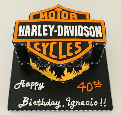Harley Birthday - Cake by AlwaysWithCake