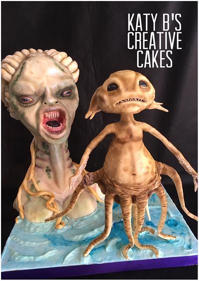Mermaid and grindylow from the black lake - Cake by Katy133