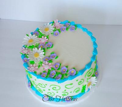 Spring Flowers - Cake by Donna Tokazowski- Cake Hatteras, Martinsburg WV