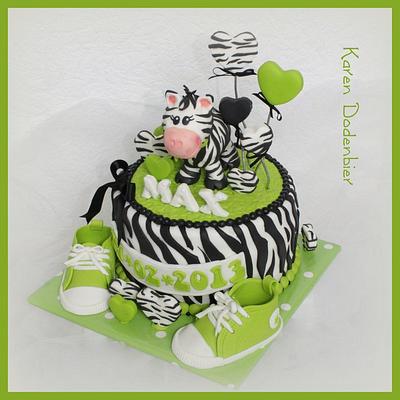 Max the Zebra - Cake by Karen Dodenbier
