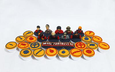 Team Fortress 2 Cupcakes - Cake by Larisse Espinueva