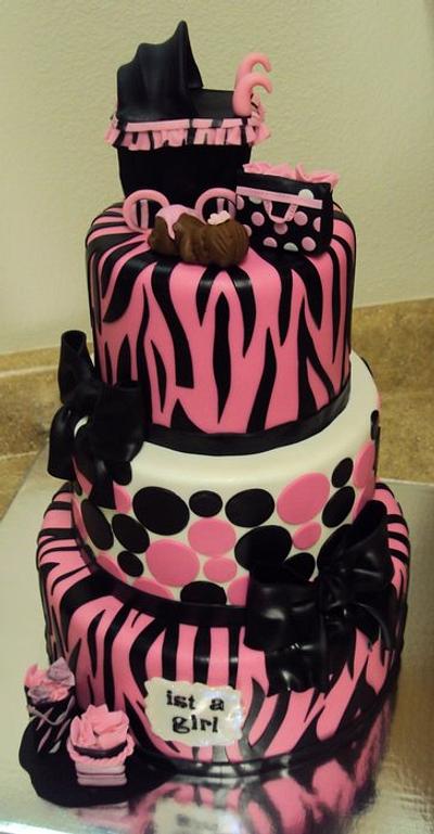 Babyshower Zebra  - Cake by CakesbyAngelaMorrison