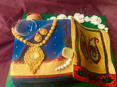 Saree Cake - Cake by Deeksha Kulshreshtha