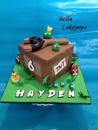 Angry Birds cake for Hayden - Cake by Melissa Stewart