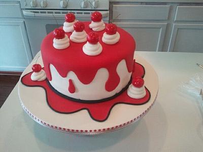 Drippy Cherry Cake - Cake by Kristi's Cakery