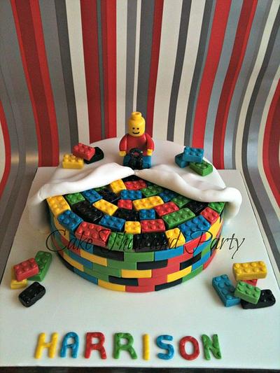 Lego themed cake  - Cake by yvonne