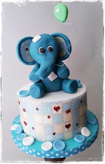 Eddie the Elephant  - Cake by Time for Tiffin 