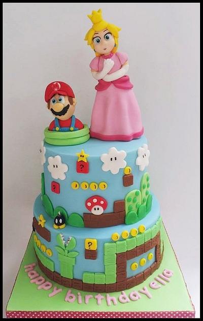 Mario and Peach  - Cake by Time for Tiffin 