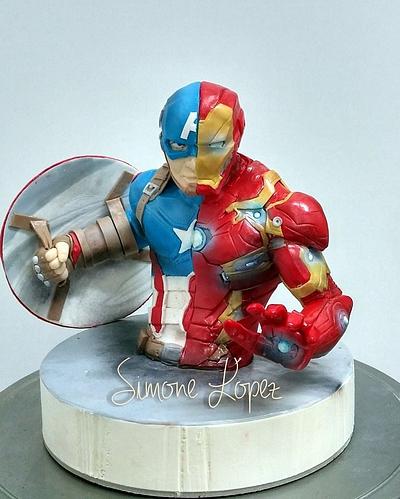 Topper Captain America Civil War - Cake by simonelopezartist
