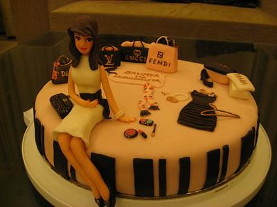 Fashionista Cake - Cake by Tina Scott Parashar's Cake Design