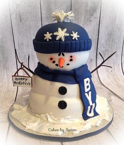 Snowman cake - Cake by Skmaestas