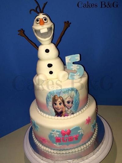 Frozen cake  - Cake by Laura Barajas 
