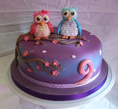 Owl Sanctuary Birthday Party - Cake by Elizabeth Miles Cake Design